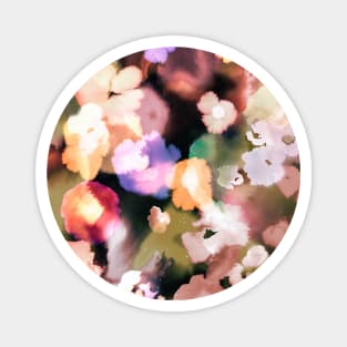 Ombré Abstract Flowers Magnet